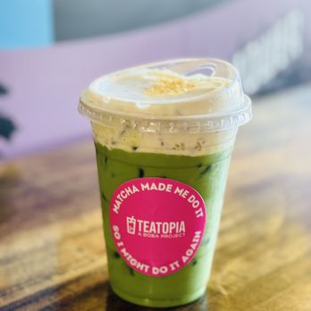 Teatopia - Banana Matcha - Coffee & Tea Near Me - Brea, California Teatopia - Banana Matcha - Coffee & Tea Near Me - Brea, California