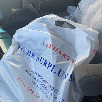 Acme Workwear - Bag with gear - Shoe Stores Near Me - San Francisco, California