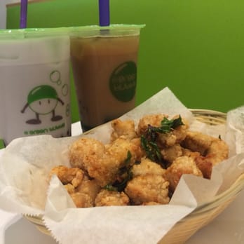 Mr Green Bubble - Popcorn chicken, taro milk tea, and almond milk tea. - Bubble Tea Near Me - Union City, California Mr Green Bubble - Popcorn chicken, taro milk tea, and almond milk tea. - Bubble Tea Near Me - Union City, California