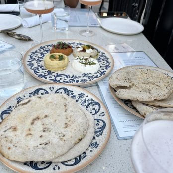Clio - All four spreads (best baba ganoush ever) - Mediterranean Near Me - Omaha, Nebraska