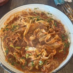 Meat sauce pasta. Meat sauce pasta.