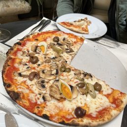My salty olive pizza