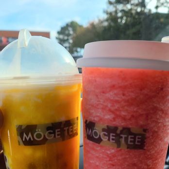 Möge Tee Duluth - Mango boba Strawberry slushie - Bubble Tea Near Me - Duluth, Georgia