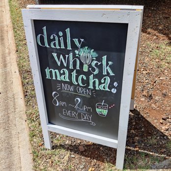 Daily Whisk Matcha - Street sign - Cafes Near Me - Honolulu, Hawaii