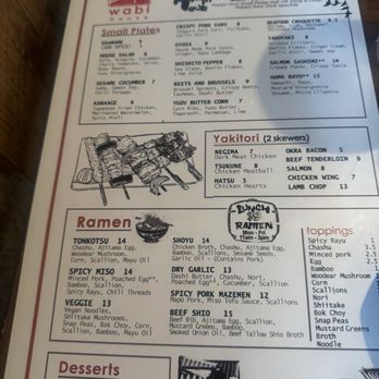 Wabi House - Menu - Ramen Near Me - Keller, Texas Wabi House - Menu - Ramen Near Me - Keller, Texas