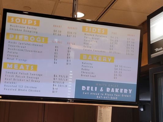 Menu photo 2 White Eagle Events & Convention Center Niles, IL