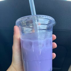 Kiyomi Hibachi Steakhouse - Taro Bubble Milk Tea.