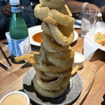 Yard House - Onion Ring Tower - New American Near Me - Atlanta, Georgia Yard House - Onion Ring Tower - New American Near Me - Atlanta, Georgia