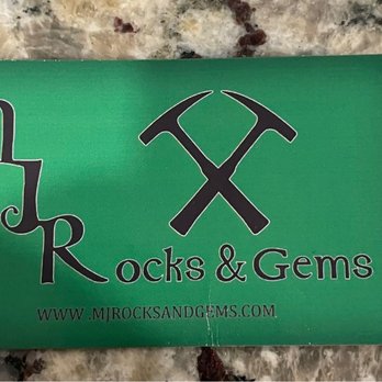 MJ Rocks and Gems - Business card font view Has logo and website - Gemstones & Minerals Near Me - Sultan, Washington MJ Rocks and Gems - Business card font view Has logo and website - Gemstones & Minerals Near Me - Sultan, Washington