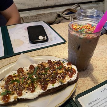 Sally Ann’s - Whipped ricotta toast and Fruity Pebbles Latte - Cafes Near Me - Pittsburgh, Pennsylvania Sally Ann’s - Whipped ricotta toast and Fruity Pebbles Latte - Cafes Near Me - Pittsburgh, Pennsylvania