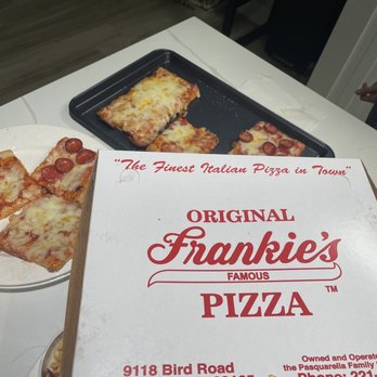 Frankie’s Pizza - 1. Tomato & Cheese Pizza - Medium (8 Slices) 2. Pizza with One Topping - Large (10 Slices) - Pizza Near Me - Miami, Florida