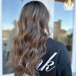 Coastal Beauty Salon - Dimensional caramel brown color by Kayshia