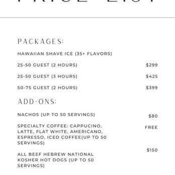 Mermaid Cove Shave Ice - July 2024 Price List - Food Trucks Near Me Mermaid Cove Shave Ice - July 2024 Price List - Food Trucks Near Me