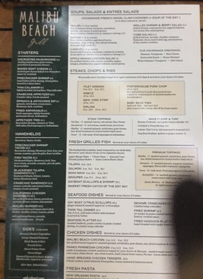 Menu photo 7 Malibu Beach Grill Port Orange, FL Menu photo 7 Malibu Beach Grill Port Orange, FL