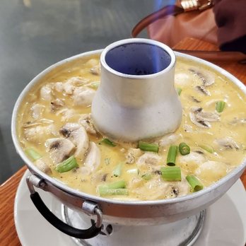 Rice By Mama 2 - Tom Kah soup with chicken. To heavily condimented - Gluten-Free Near Me - Ventura, California Rice By Mama 2 - Tom Kah soup with chicken. To heavily condimented - Gluten-Free Near Me - Ventura, California