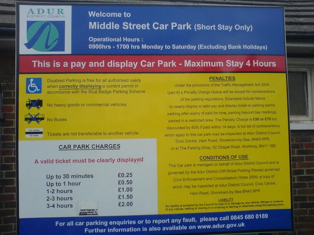 Car Parks In Shoreham By Sea