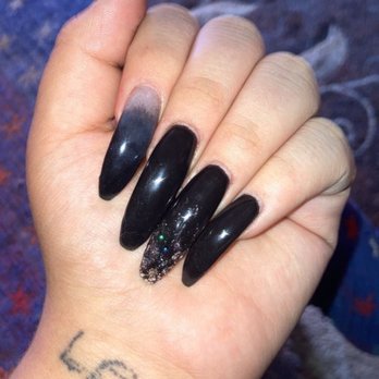 Flawless Nail Bar - I got an ombré with silver glitter as well! - Nail Salons Near Me - Denver, Colorado
