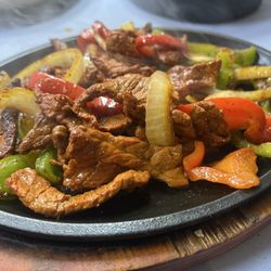 Beef fajitas
