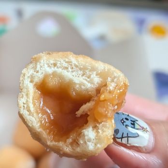 Tim Hortons - Cross-section of my golden snitch caramel timbit - Coffee & Tea Near Me - Markham, Ontario Tim Hortons - Cross-section of my golden snitch caramel timbit - Coffee & Tea Near Me - Markham, Ontario