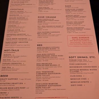Tonari - Menu 2 - Japanese Near Me - Washington, DC, District of Columbia