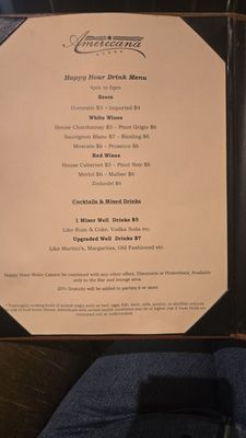 Menu photo 6 Americana Las Vegas, NV Menu photo 6 Americana Las Vegas, NV