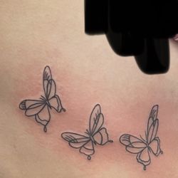North Texas Tattoo - Simplistic Butterfly