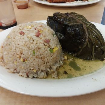 Kuhio Grille - Laulau combo, laulau and 1/2 order of spam fried rice - Hawaiian Near Me - Hilo, Hawaii Kuhio Grille - Laulau combo, laulau and 1/2 order of spam fried rice - Hawaiian Near Me - Hilo, Hawaii