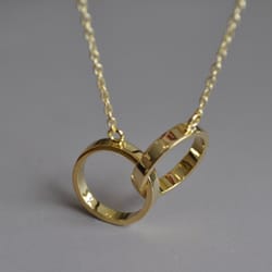 Bullion & Diamond - Sterling Silver Infinity Love necklace