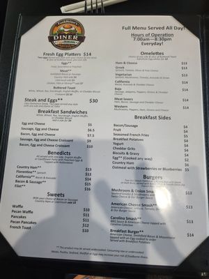 Menu photo 2 Funkheizer’s Diner Huntersville, NC Menu photo 2 Funkheizer’s Diner Huntersville, NC
