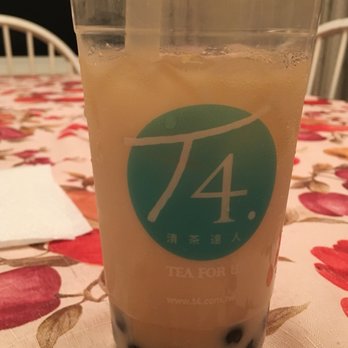 T4 - Jasmine green milk tea ($4.25) - Juice Bars & Smoothies Near Me - Palo Alto, California T4 - Jasmine green milk tea ($4.25) - Juice Bars & Smoothies Near Me - Palo Alto, California