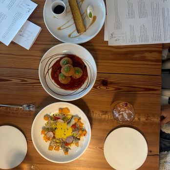 The Green House Restaurant - Appetizers- ceviche, arancini and corn bread - Vegan Near Me - Wilmington, North Carolina The Green House Restaurant - Appetizers- ceviche, arancini and corn bread - Vegan Near Me - Wilmington, North Carolina
