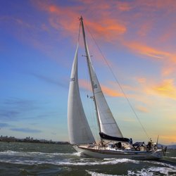 Atomic Tuna Yacht - Sailing into the Sunset