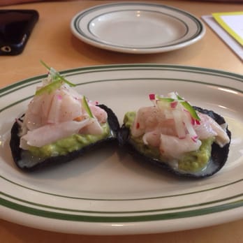 Mfk - Ceviche with squid ink tostada - Seafood Near Me - Chicago, Illinois