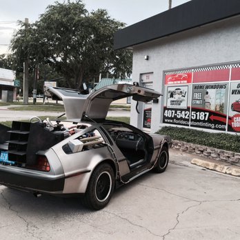 Florida Custom Tinting - 1984 DeLorean DMC12 "Back to the future" - Car Window Tinting Near Me - Oviedo, Florida Florida Custom Tinting - 1984 DeLorean DMC12 "Back to the future" - Car Window Tinting Near Me - Oviedo, Florida
