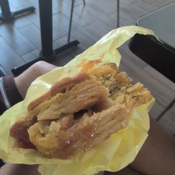 Biscuits & Subs - Butter & jam biscuits... So happy I tried it ... A little dry - Coffee & Tea Near Me - Long Beach, California