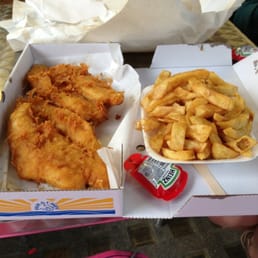 Jumbo Fried Cod and small order of chips Jumbo Fried Cod and small order of chips