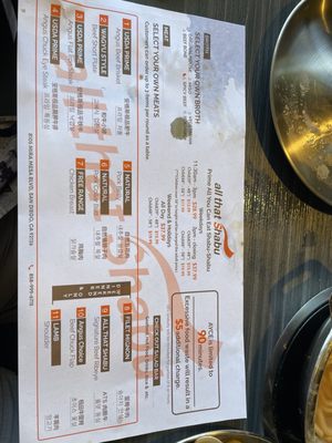 Menu photo 4 All That Shabu San Diego, CA