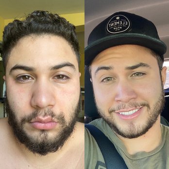 Wingstop - How I look on the right. After wing stop on the left. - Chicken Wings Near Me - Laveen, Arizona