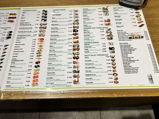 Menu photo 1 Sushimi Milan, MI Menu photo 1 Sushimi Milan, MI