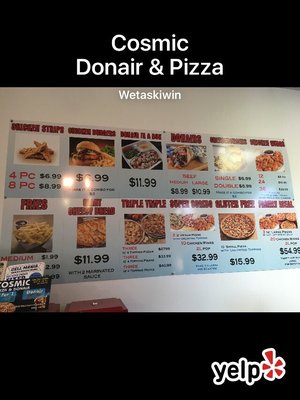 Menu photo 1 Cosmic Donair & Pizza Wetaskiwin, AB Menu photo 1 Cosmic Donair & Pizza Wetaskiwin, AB