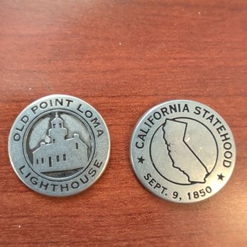 Old Point Loma Lighthouse - Front side of two tokens available at visitor center - Landmarks & Historical Buildings Near Me - San Diego, California Old Point Loma Lighthouse - Front side of two tokens available at visitor center - Landmarks & Historical Buildings Near Me - San Diego, California