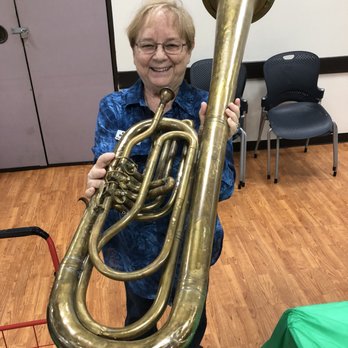 LeRoy Collins Leon County Public Library - Tallahassee Genealogical Society Heritage Expo 2018. Tuba is Civil War era. Bell faces back because band was in front of troops. - Libraries Near Me - Tallahassee, Florida LeRoy Collins Leon County Public Library - Tallahassee Genealogical Society Heritage Expo 2018. Tuba is Civil War era. Bell faces back because band was in front of troops. - Libraries Near Me - Tallahassee, Florida