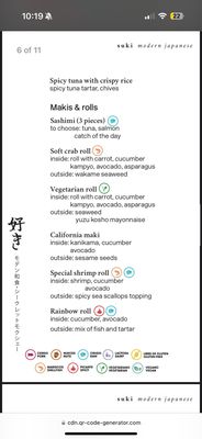 Menu photo 5 Suki Playa del Carmen, ROO