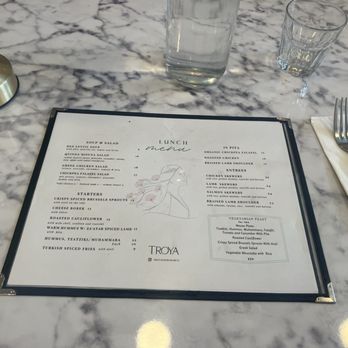 Troya - Lunch Menu - Mediterranean Near Me - San Francisco, California