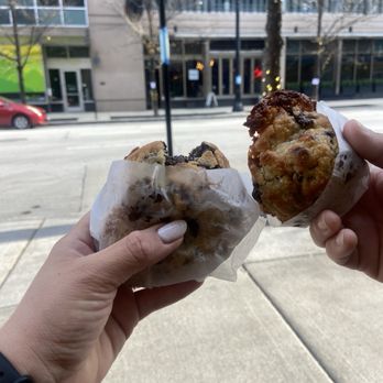 Levain Bakery - Chocolate Chip Walnut Cookie & Caramel Coconut Chocolate Chip - Bakeries Near Me - Chicago, Illinois Levain Bakery - Chocolate Chip Walnut Cookie & Caramel Coconut Chocolate Chip - Bakeries Near Me - Chicago, Illinois