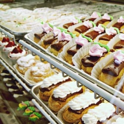 Eclairs and other pastries