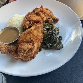 Georgia Brown's - Fried chicken with greens and mashed potato - Southern Near Me - Washington, DC, District of Columbia
