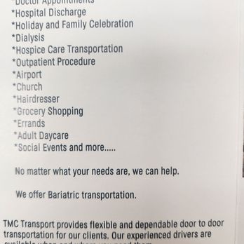 TMC Transport - Medical Transportation Near Me TMC Transport - Medical Transportation Near Me
