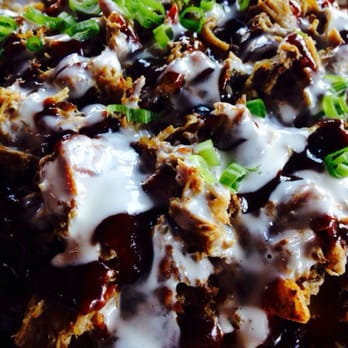 Hapa J's - Man fries engorged in a sea of bbq sauce - Hawaiian Near Me - San Clemente, California