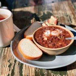 Crepevine Restaurants - Chili; Hot Tea